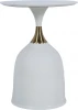 FR 1031 Кофейный столик Stupa диам.40см x 54см, белый, металл Bradexhome арт.FR 1031
