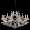 HOLLYWOOD SP12+6 GOLD Люстра подвесная хрустальная Crystal Lux Hollywood, 18 ламп, золото с прозрачным