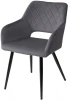 628M03732 Стул ALLY BLUVEL-14 серый / черный каркас