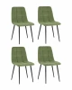УТ000042236 Стул Одди Original велюр пыльно-оливковый 4 шт. Stool Group УТ000042236