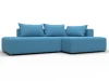 134812 Диван угловой Лига-103 НПБ угол правый (ДСП,Брус,Фанера,Рогожка/Голубой) Лига Диванов 134812