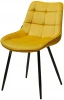 628M04298 Стул MIAMI G062-20 желтый, велюр / черный каркас M-City 628M04298