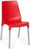 24495 Стул GENIUS (mod 75) / 2 шт. в упаковке Tetchair (Металл,Пластик/Красный) арт.24495