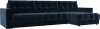 128311 Диван угловой с декором Лига-049 НПБ Лонг Лига Диванов (Велюр) арт.128311