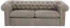 329718 Диван Chesterfield ОГОГО (арт.329718), (Ткань/Серый)