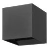 901065 Архитектурная подсветка светодиодная Eglo Calpino 3 901065 2X2,8W (LED) 3000K литой алюминий антрацитовый/прозрачное стекло
