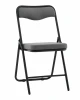 УТ000041387 Стул складной Джонни велюр велютто темно-серый каркас черный матовый Stool Group арт.УТ000041387
