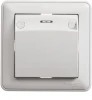 VS616-051-18 Карточный выключатель одноклавишный с подсветкой встраиваемый (белый) Systeme Electric W59 VS616-051-18