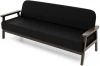 21949 Диван Arsko прямой Флори Б венге велюр черный