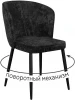 00-00074682 Стул DikLine 348 поворотный M18 черный, ножки черные арт.00-00074682