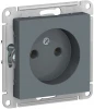 ATN000741 Розетка встраиваемая без заземления (грифель) Systeme Electric AtlasDesign ATN000741
