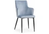 15007 Обеденный стул на металлокаркасе Woodville Benza blue / black 15007