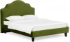 663258 Кровать Queen II Victoria L 1600 ОГОГО (арт.663258), (Ткань/Зеленый)