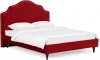 652454 Кровать Queen II Victoria L 1600 ОГОГО (арт.652454), (Ткань/Бордовый)