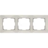 WL03-Frame-03 Рамка на 3 поста Werkel Snabb Basic, слоновая кость