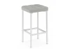 654622 Барный стул Лофт мадера 20 / белый матовый 654622
