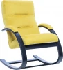 2500000066887 Кресло-качалка Leset Милано (Фанера,Березовый шпон,Металл,Велюр/Желтый) арт.2500000066887
