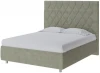 1909055 PROxSON Кровать Rhomby без основания (Ткань: Велюр Лофти Олива) 180x190
