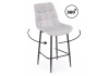 632545 Барный стул Челси 360 светло-серый (zd 960) / черный np 632545