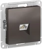 ATN000683 Розетка встраиваемая Ethernet RJ-45 (мокко) Systeme Electric AtlasDesign ATN000683