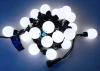 RL-S5-20C-40B-B/W Гирлянда светодиодная белая постоянного свечения 220B, 20 LED, провод черный, IP65 RL-S5-20C-40B-B/W Rich LED