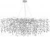 4970/14 Подвесная люстра Odeon Light Delica 4970/14 HALL матов.серебристый/алюмин./хрусталь G9 14*40W (220V, на тросе, лепестки, ветки)