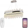 LED LAMPS 81265 Подвесная люстра с таймером Natali Kovaltseva Smart Нимбы LED LAMPS 81265 (220V, хрусталь, пульт управления, управление смартфоном, на тросе)