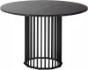 4103110h_мргр/черный Стол обеденный Patrik д.110 мрамор Графит /черный муар R-Home арт.4103110h_мргр/черный