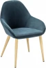 410119151h_Diagblue_н.дуб Кресло Kent Diag blue/нат.дуб R-Home арт.410119151h_Diagblue_н.дуб
