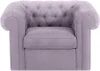339847 Кресло Chesterfield ОГОГО (арт.339847), (Ткань/Серый)