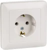RS16-134-B Розетка встраиваемая с заземлением (белый) Systeme Electric HIT RS16-134-B