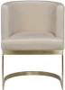 76AR-612GOLD-CR 76AR-612GOLD-CR Стул велюр св.бежевый/матовое золото 58*59*78см Garda Decor