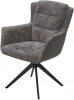 621M05603 Стул M-City GARLAND 360 град. поворот. HAGA-16 Серый, ткань/ GINO-457 Серый, ткань/ Черный