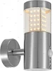 34014S Светильник настенный уличный светодиодный с датчиком движения Globo Devian, 1 плафон, никель, прозрачный