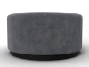 132506 Пуф 005 (ДСП/Пластик/Велюр/Темно-серый) Лига Диванов 132506