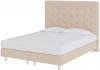 2033204 PROxSON Кровать Madrid Boxspring Lift (Ткань: Рогожка Savana Camel (бежевый)) 200x200