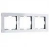 W0032701 Рамка на 3 поста Acrylic (белый) Werkel W0032701 (a059315)
