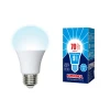 LED-A60-9W/4000K/E27/FR/NR картон Лампочка светодиодная шар белая E27 9W 4000K Volpe LED-A60-9W/4000K/E27/FR/NR