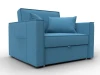 134845 Кресло-кровать Лига-104 (80) (ЛДСП,Брус,Фанера,Рогожка/Голубой) Лига Диванов 134845