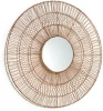 147889 Viviana Зеркало из ротанга с натуральной отделкой Ø 110 см La Forma (ex Julia Grup) арт.147889