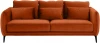 342348 Диван Amsterdam трехместный ОГОГО (арт.342348), (Ткань/Оранжевый)