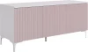 UL.115-M.103.01.3095 Зефир Тумба 115.01 Mebelson (ЛДСП,МДФ,Металл/Светлое дерево,Розовый) арт.UL.115-M.103.01.3095