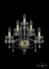 1415B/2+2+1/165 G Бра Bohemia 1415 1415B/2+2+1/165/G (220V, хрусталь, подвески, подсвечник, свеча)