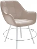 00-00061877 Стул 252 М поворотный, B03 BEIGE, ножки белые Dikline 00-00061877