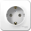 BLNRA010101 Розетка накладная с заземлением (белый) Systeme Electric Blanca BLNRA010101