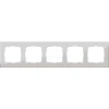 WL11-Frame-05 Рамка на 5 постов Werkel Aluminium, алюминий