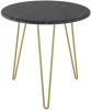 006696 Стол журнальный Рид Голд 530 черный мрамор/золото от фабрики Mebelik