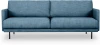 727532 Диван Ricadi трехместный ОГОГО (арт.727532), (Ткань,Рогожка/Синий)