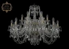 11.11.12+6.300.2d.Br.Sp Подвесная большая люстра Art Classic 11.11 11.11.12+6.300.2d.Br.Sp (220V, хрусталь, на цепи, подсвечник, свеча)