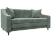129780 Диван прямой Лига-071 (ЛДСП,Брус,Фанера/Дерево/Велюр/Зеленый) Лига Диванов 129780